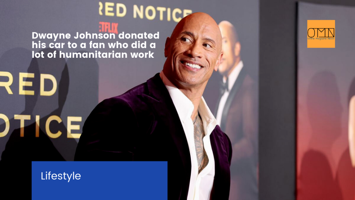 Dwayne Johnson donated his car to a fan who did a lot of humanitarian work