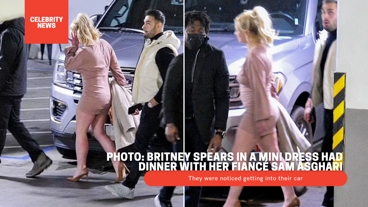 PHOTO: Britney Spears in a mini dress had dinner with her fiancé Sam Asghari