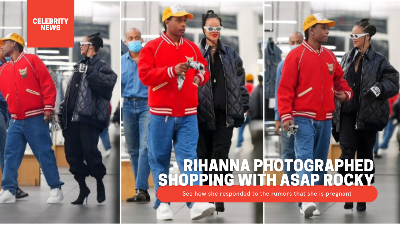 Rihanna photographed shopping with ASAP Rocky - See how she responded to the rumors that she is pregnant