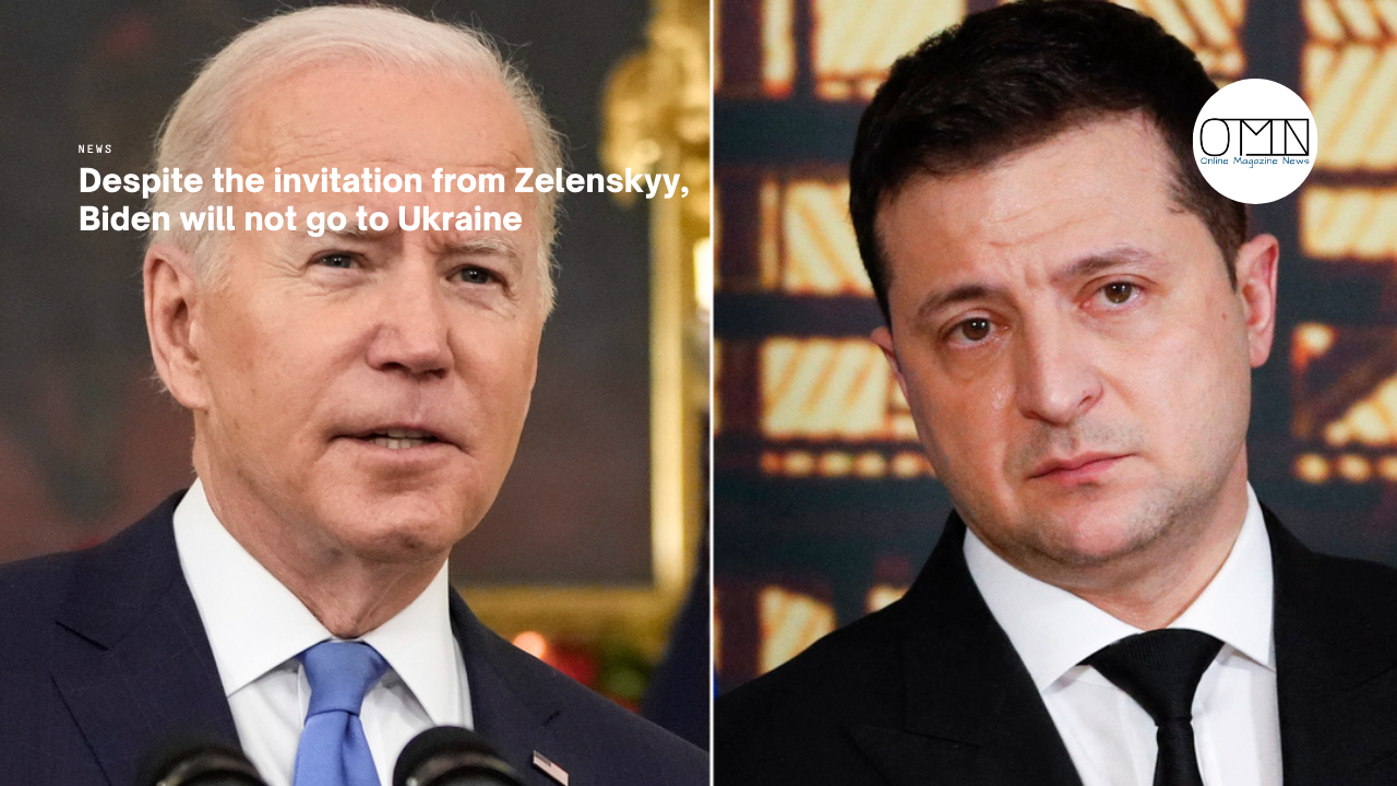 Despite the invitation from Zelenskyy, Biden will not go to Ukraine