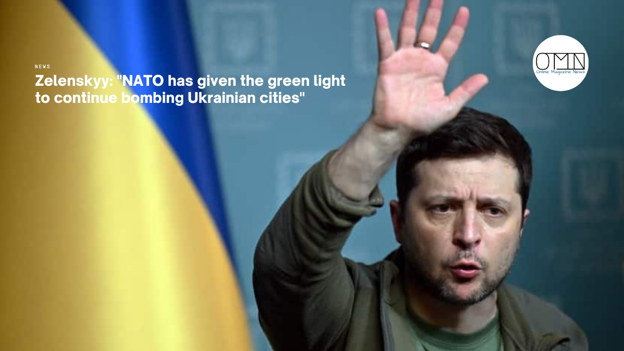 Zelenskyy: "NATO has given the green light to continue bombing Ukrainian cities"