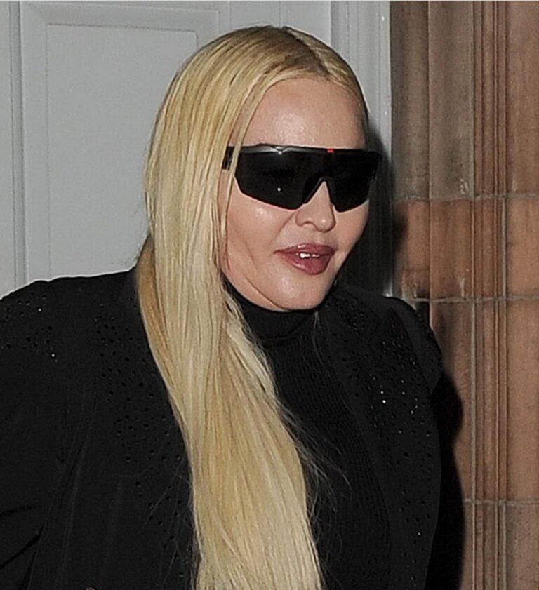 Madonna photographed with her son at dinner looks swollen and ...