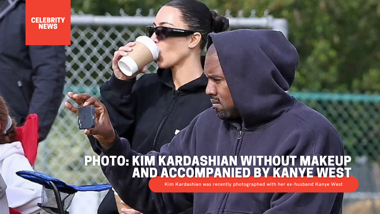PHOTO: Kim Kardashian without makeup and accompanied by Kanye West