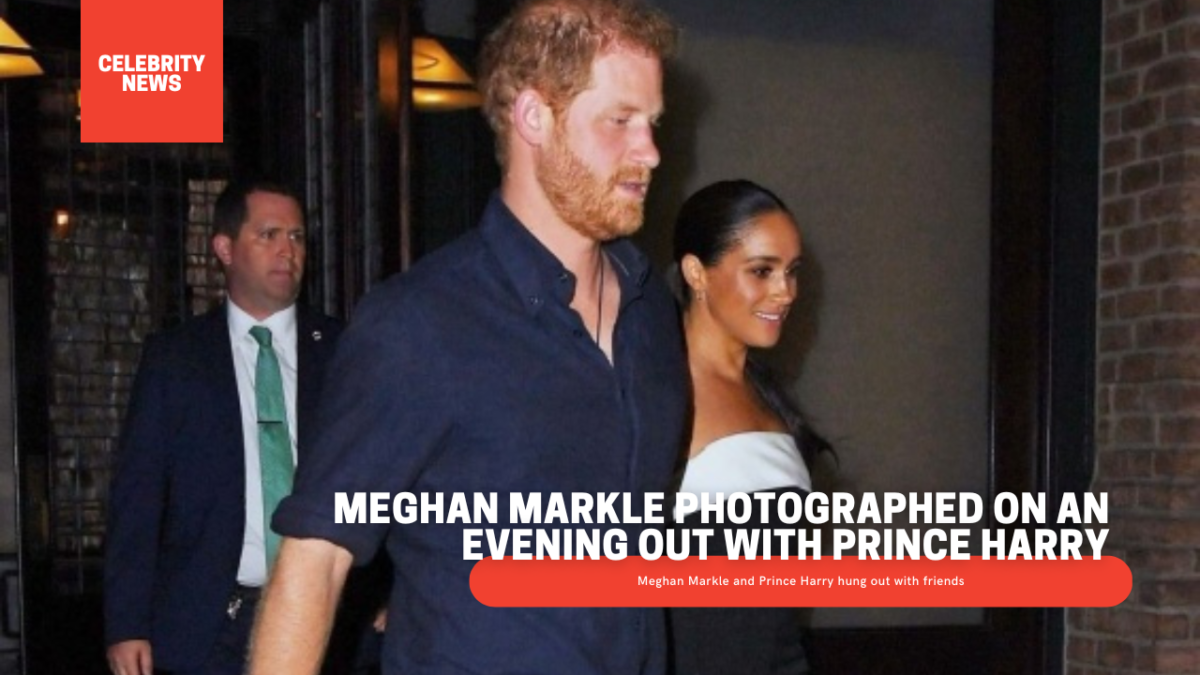 Meghan Markle photographed on an evening out with Prince Harry