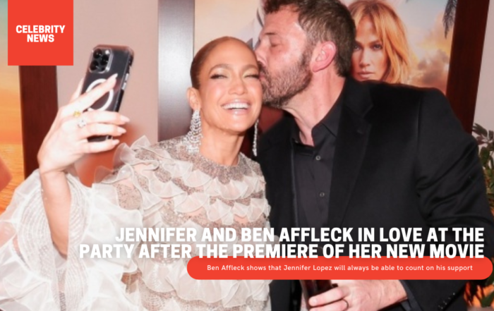 Jennifer and Ben Affleck in love at the party after the premiere of her new movie