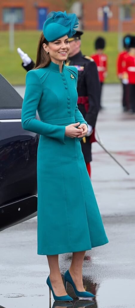 Princess Catherine elegant lady alongside Prince William for St. Patrick