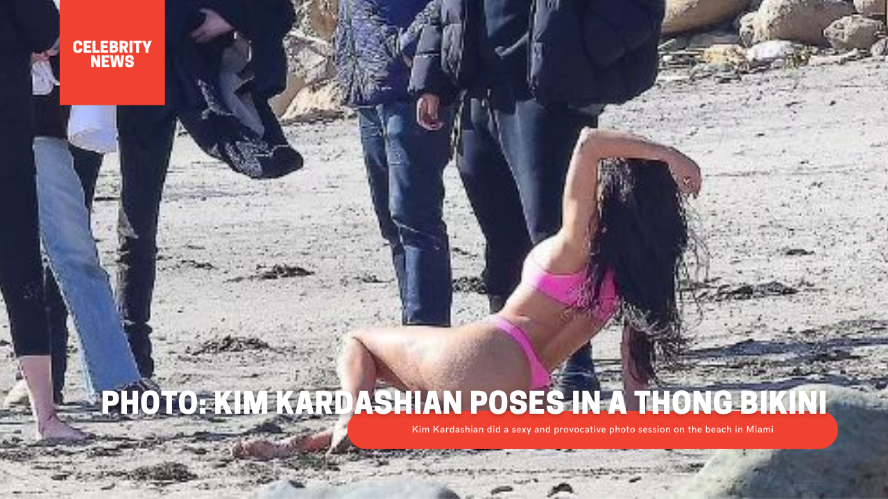 PHOTO: Kim Kardashian poses in a thong bikini