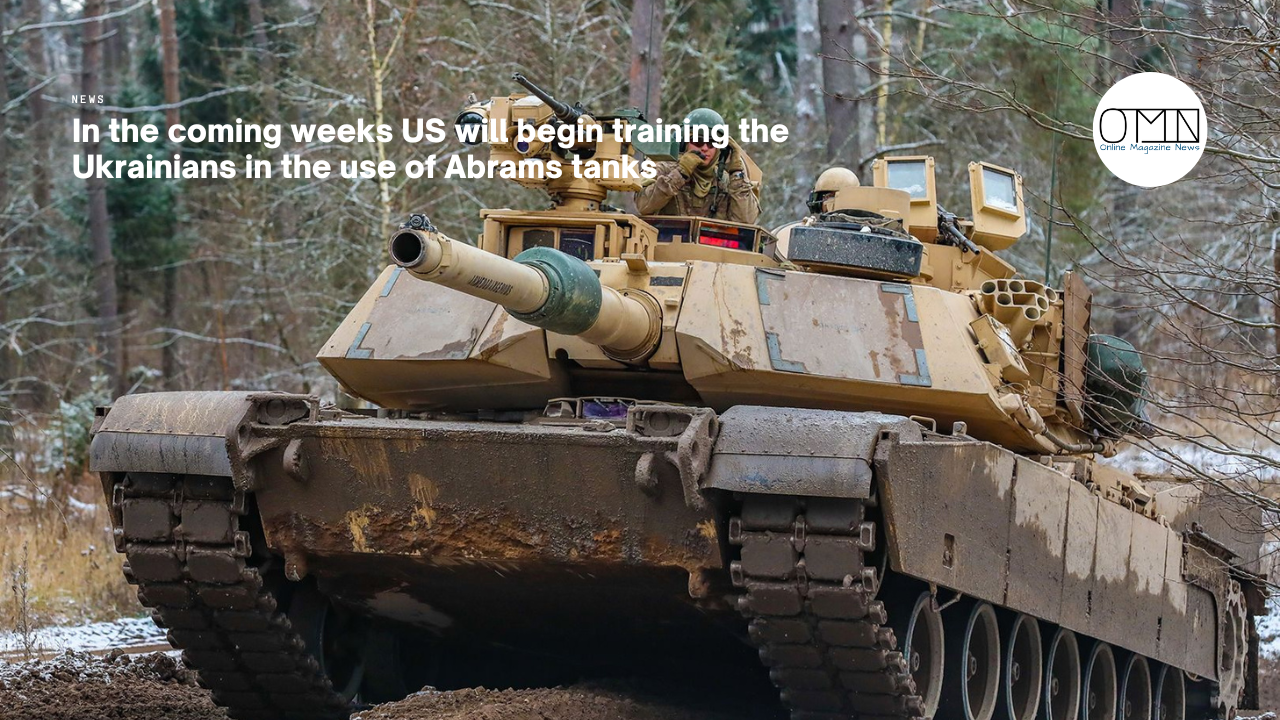 In the coming weeks US will begin training the Ukrainians in the use of Abrams tanks