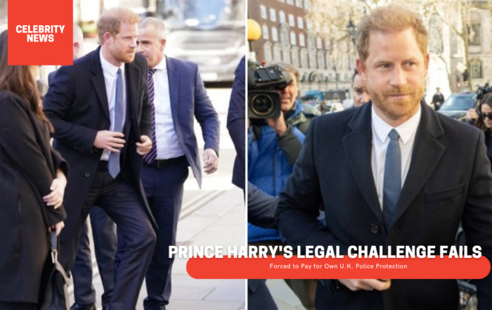 Prince Harry's Legal Challenge Fails: Forced to Pay for Own U.K. Police Protection