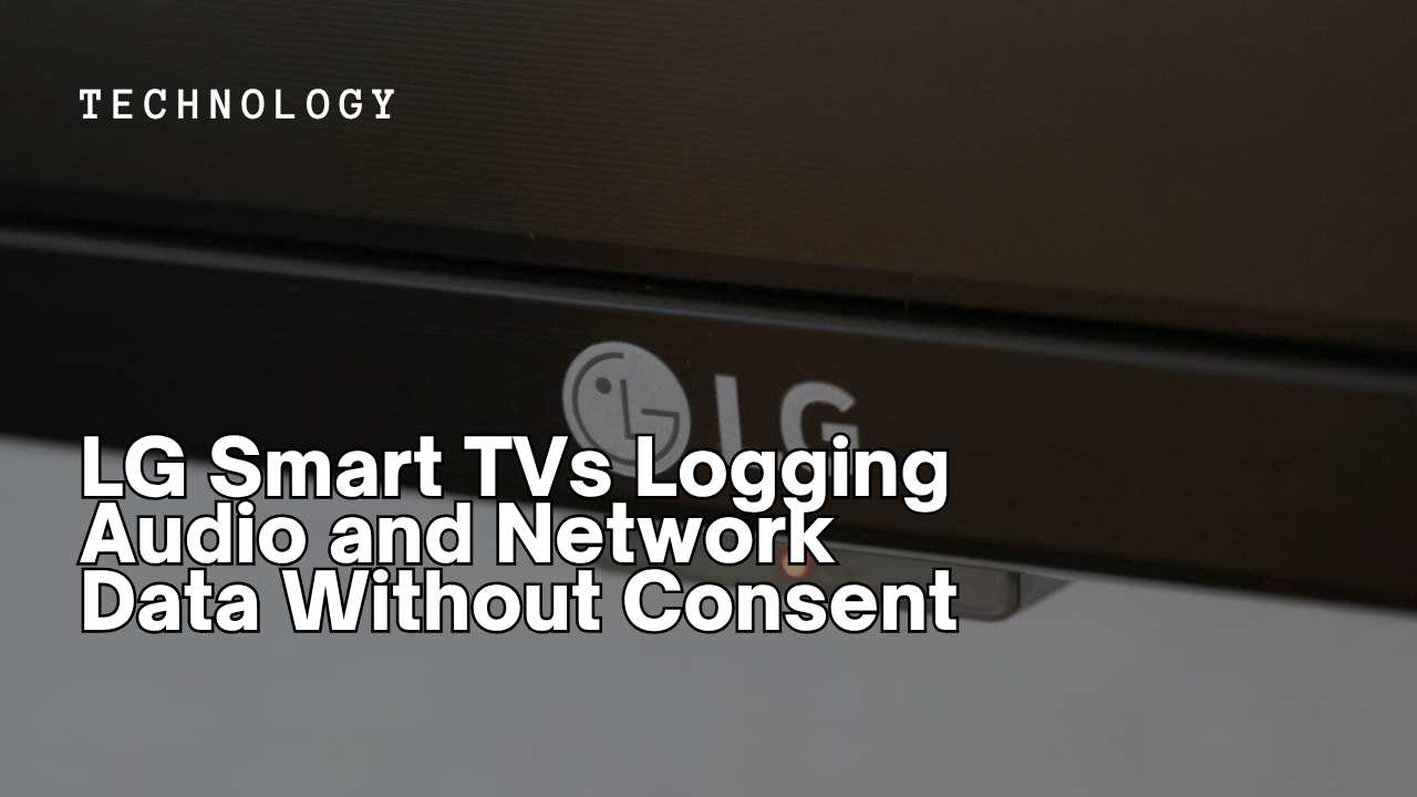 LG Smart TVs Logging Audio and Network Data Without Consent
