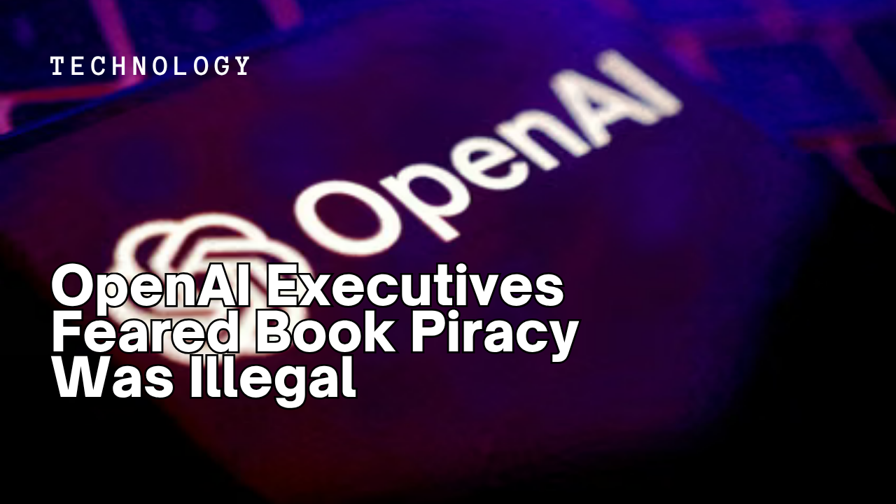 OpenAI Executives Feared Book Piracy Was Illegal