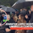 Jennifer Lopez bodyguard umbrella controversy
