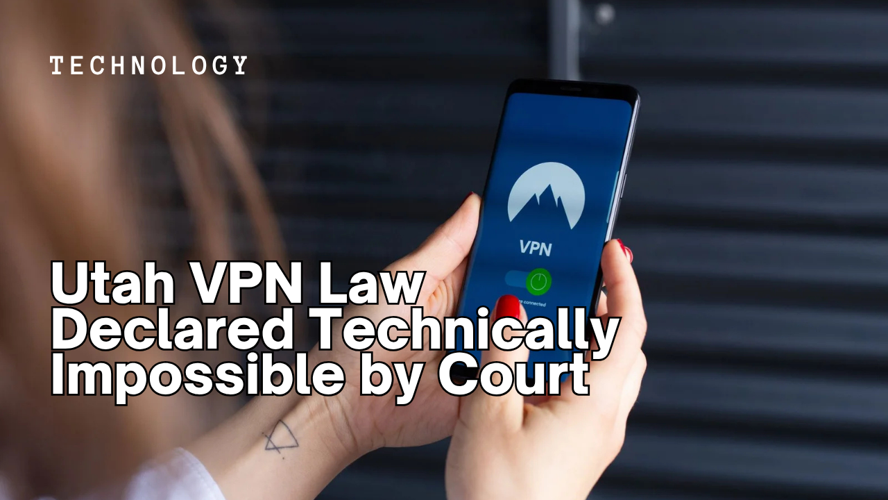 Utah VPN Law Declared Technically Impossible by Court